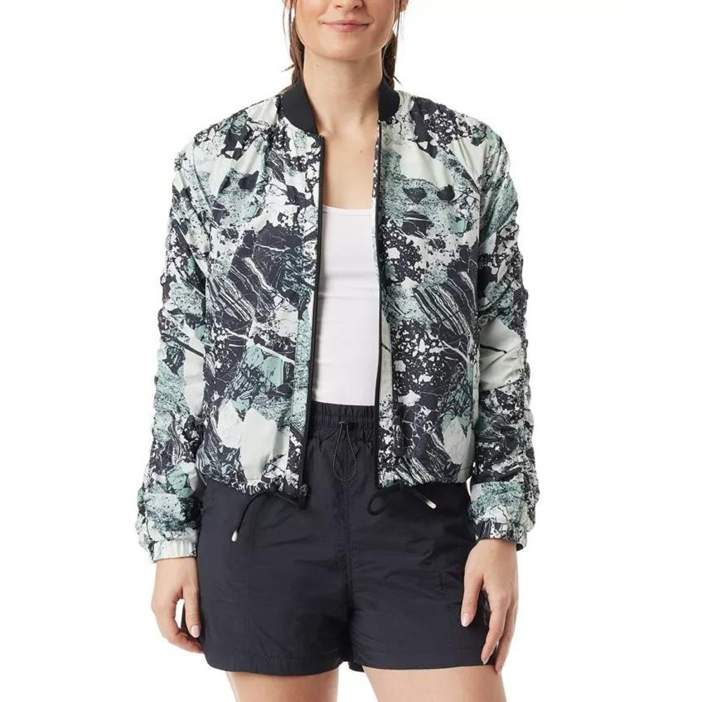 Bass Outdoor Womens L Packable Jacket Lightweight Camo Windbreaker Travel‎
